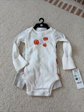 Carters 2 piece pumpkin set